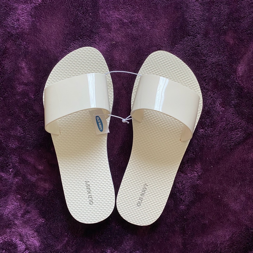 White sandals
